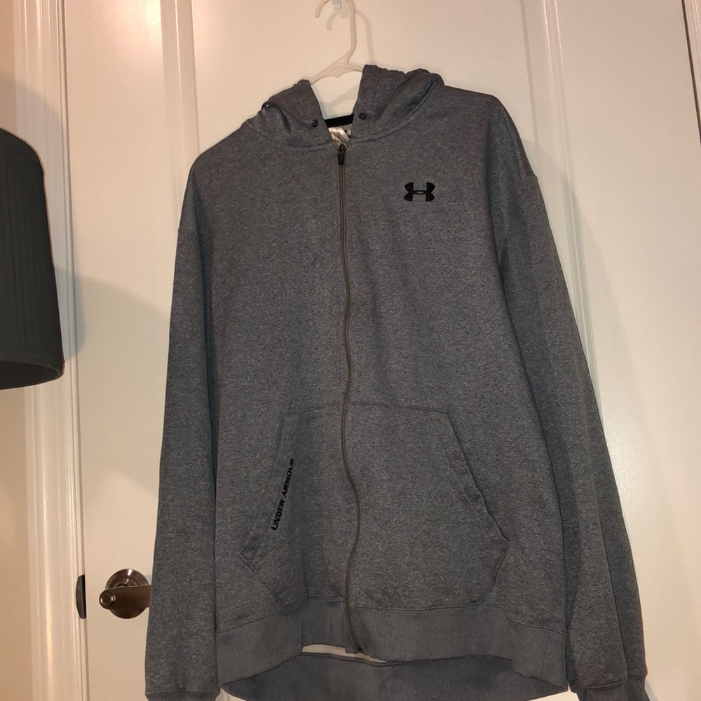 Zip up under armor hoodie